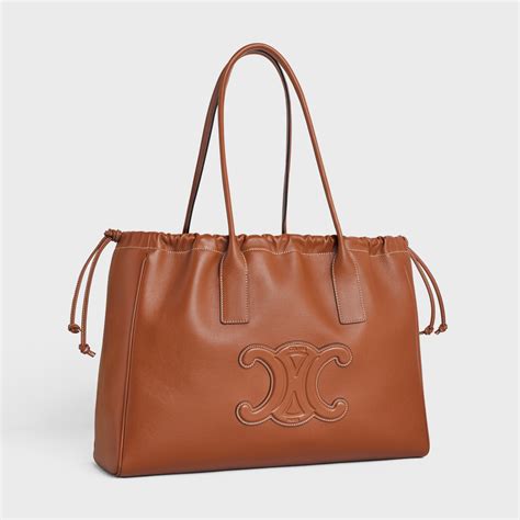 celine drawstring cuir triomphe|celine triomphe purses.